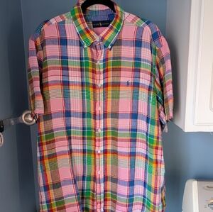 Ralph Lauren Madras Linen Shirt